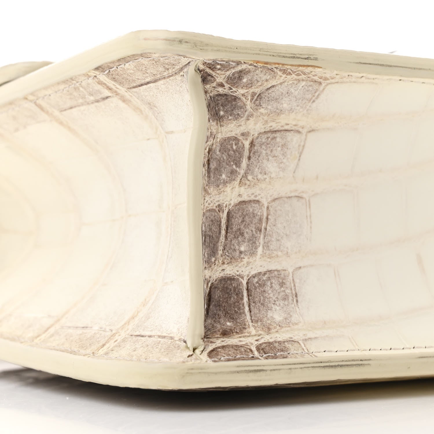 Christian Dior Niloticus Crocodile Himalaya 30 Montaigne Flap Bag Latte 9 of 10