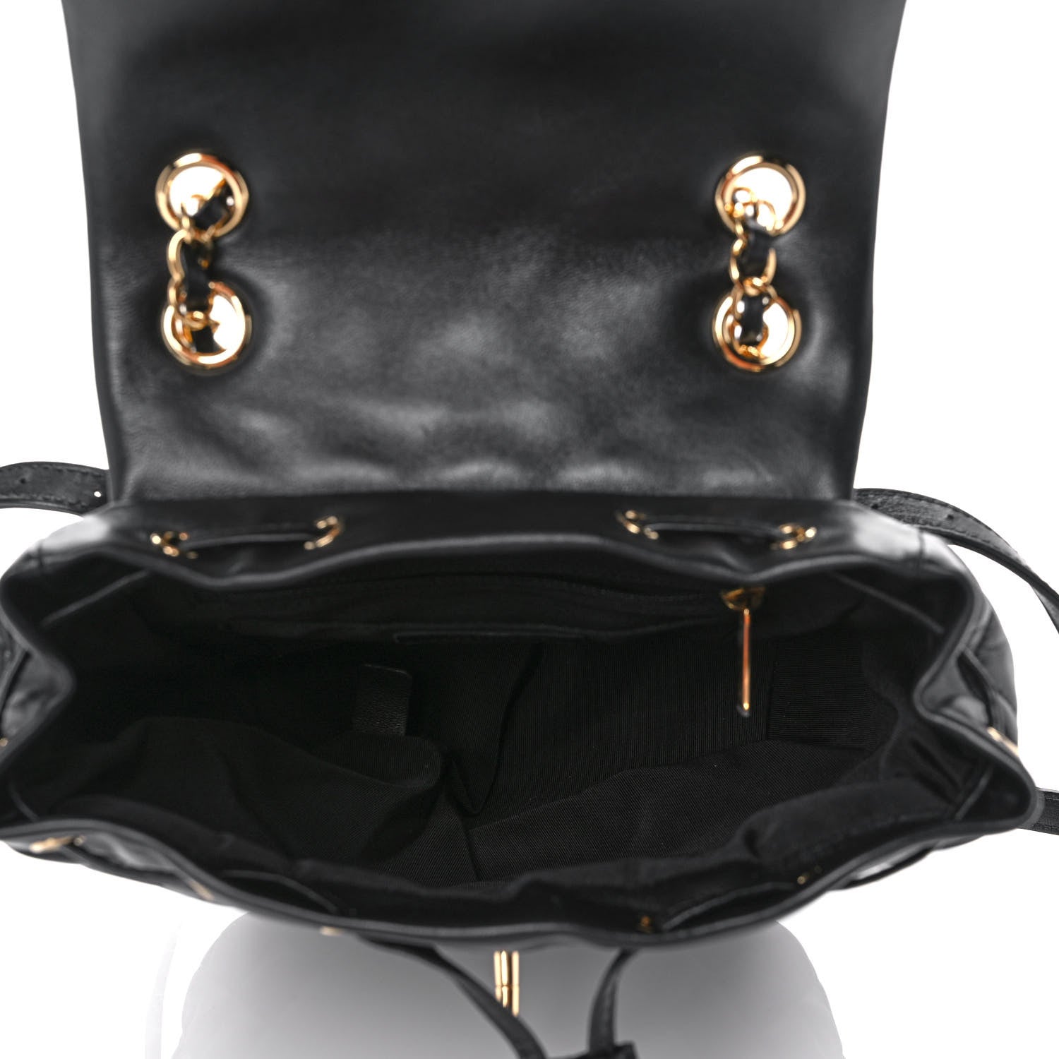 Chanel Lambskin Quilted Small Urban Spirit Backpack Black 5 of 10