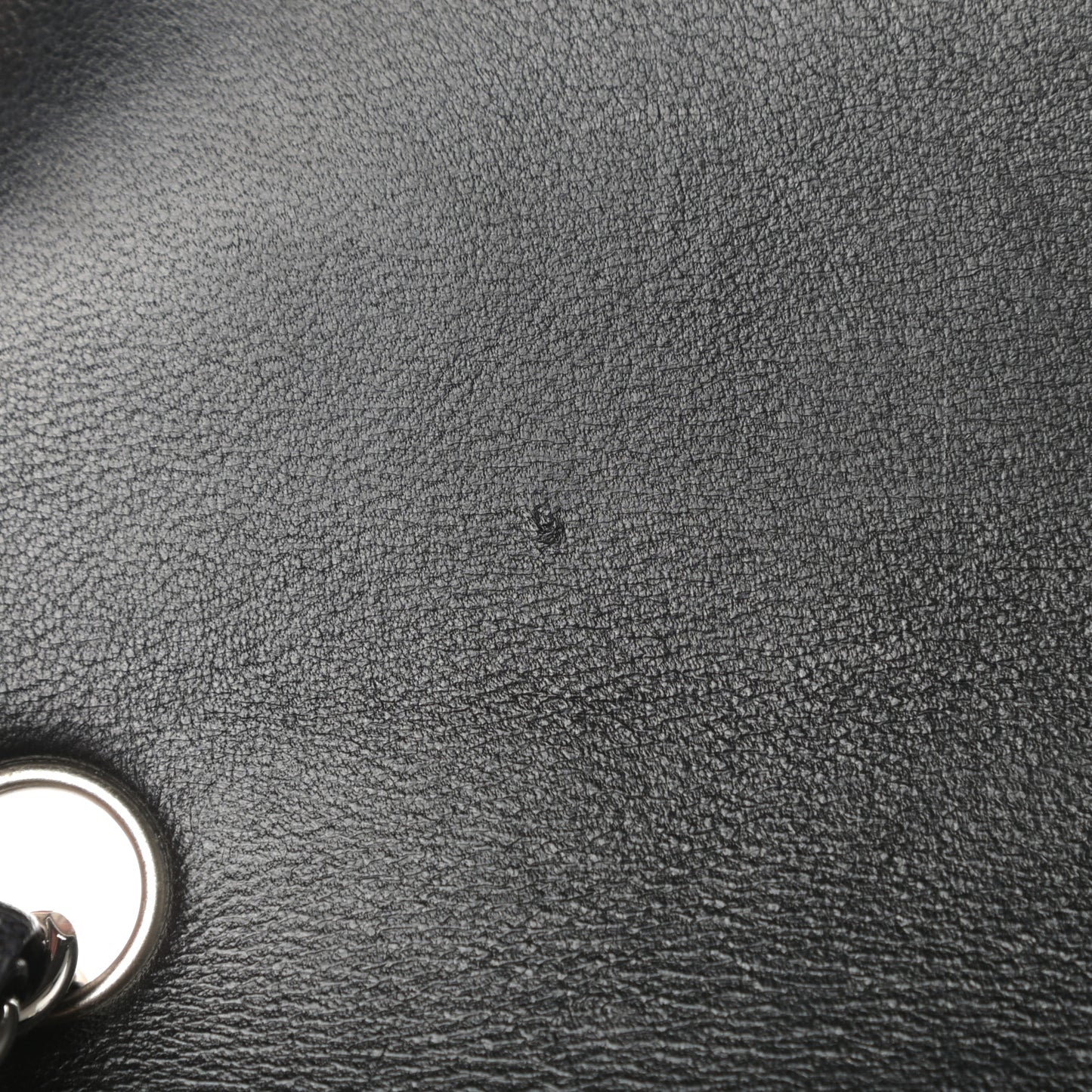 Lambskin Quilted Mini Square Flap Black