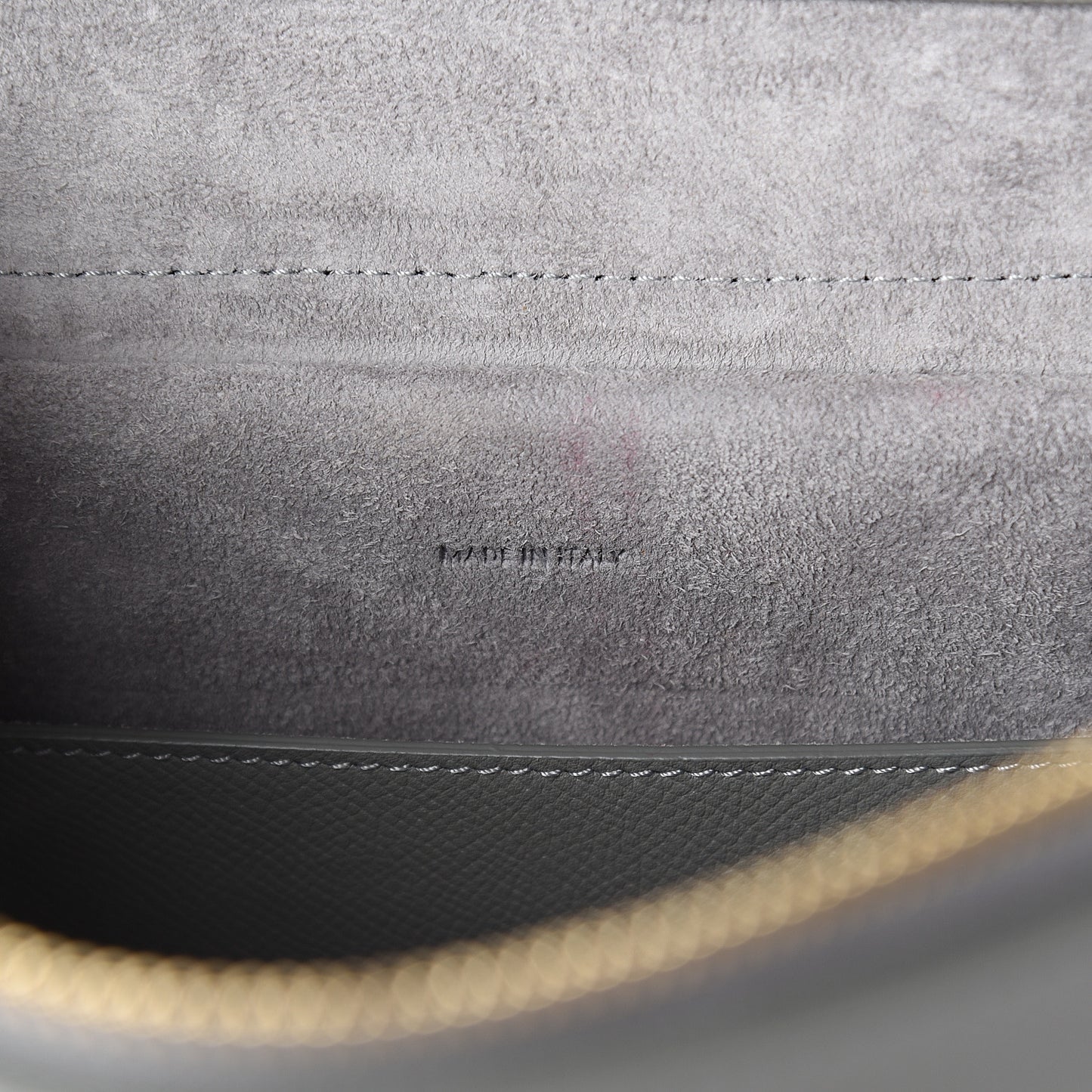 Grained Calfskin Micro Belt Bag Cloud