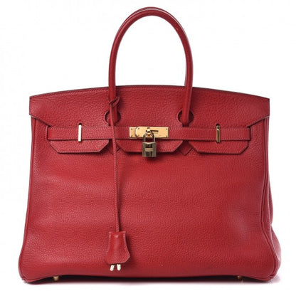 Hermes Buffle Skipper Birkin 35 Rouge Casaque 1 of 41