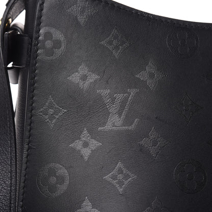 Louis Vuitton Cuir Plume Very Hobo Black 10 of 14