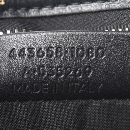 Balenciaga Agneau Allover Logo Pouch Black 6 of 9