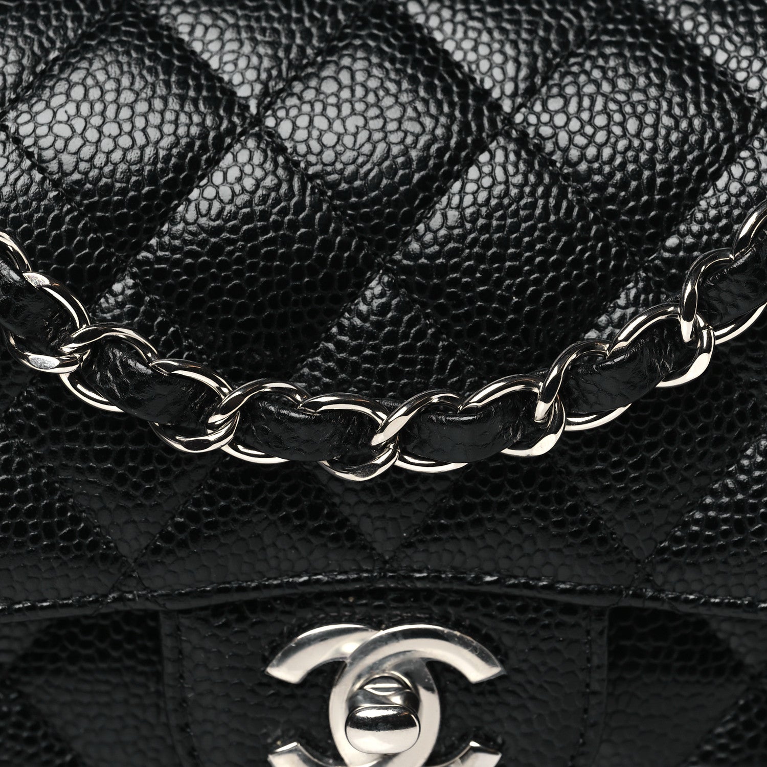 Chanel Caviar Quilted Small Double Flap Black 8 of 11