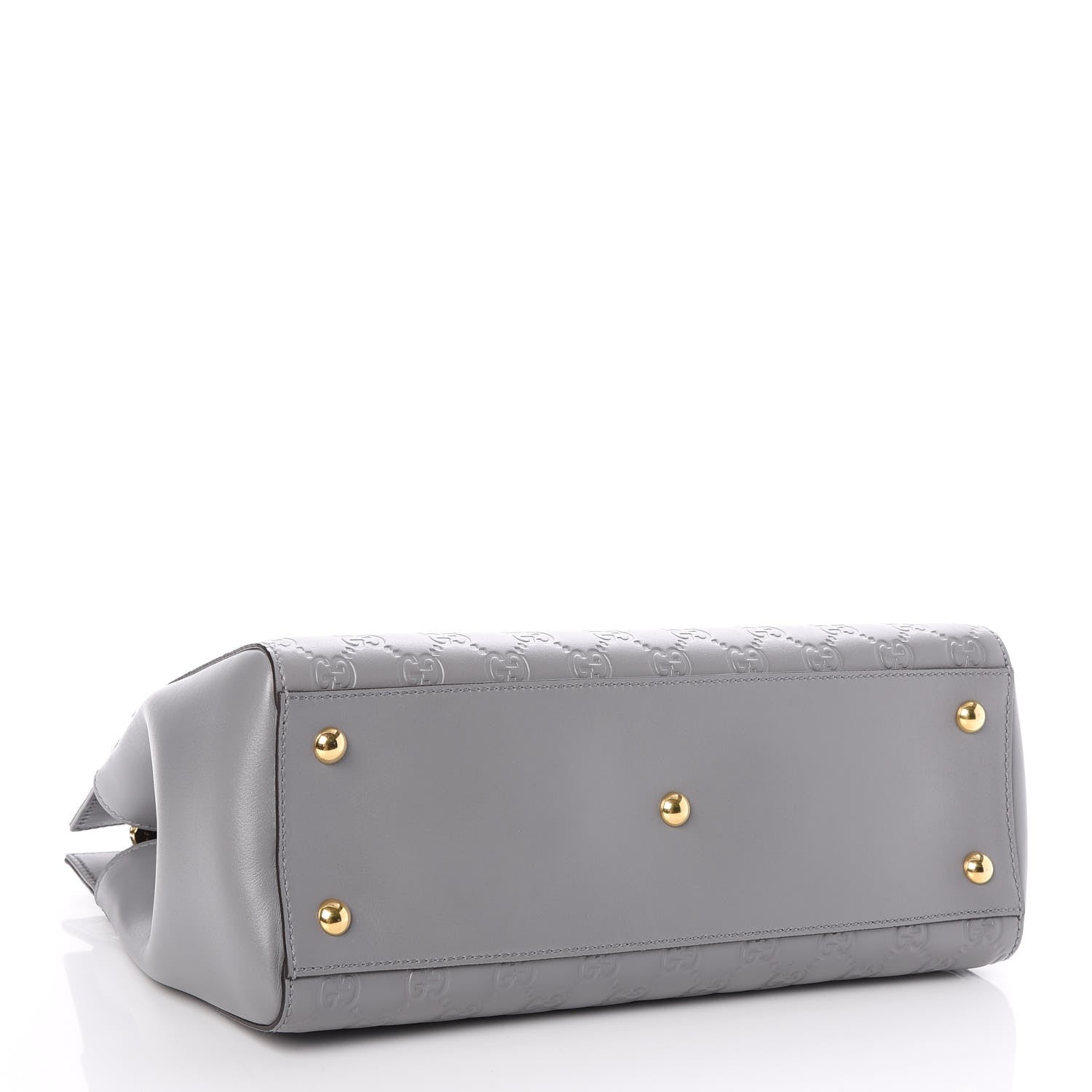 Gucci Soft Guccissima Signature Medium Shoulder Tote Bag Deep Grey 4 of 7