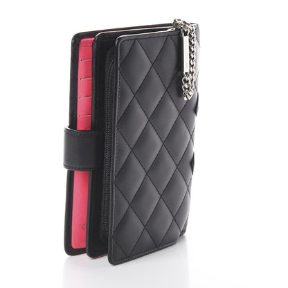 Chanel Calfskin Cambon Zipped Pocket Wallet Black 2 of 7