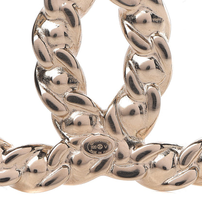 Chanel Crystal Pearls Coronation CC Brooch Gold 4 of 5