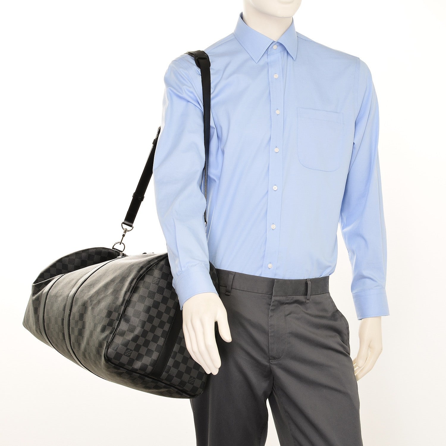 Louis Vuitton Damier Graphite Keepall Bandouliere 55 2 of 10