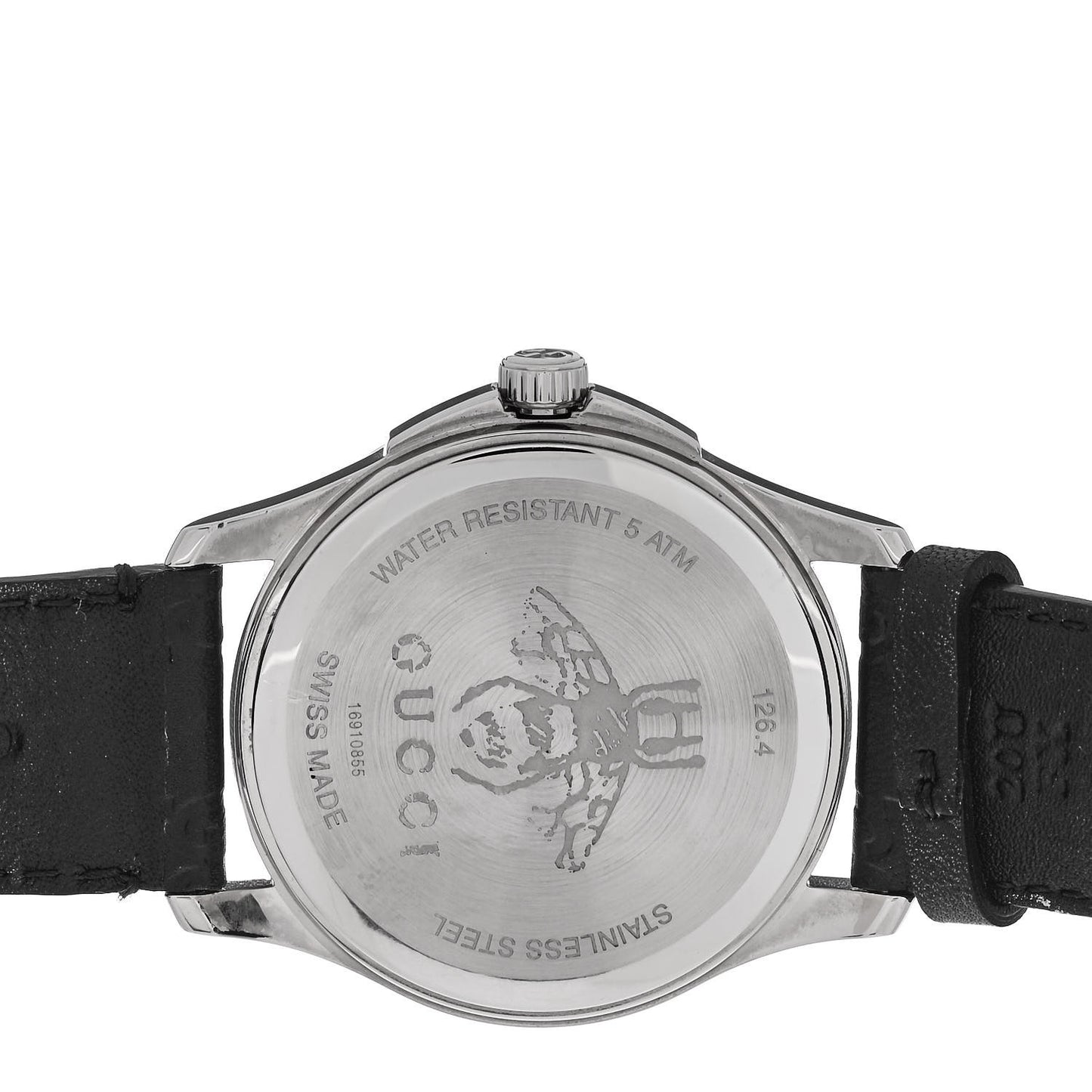 Stainless Steel Calfskin 38mm G-Timeless Quartz Watch Black