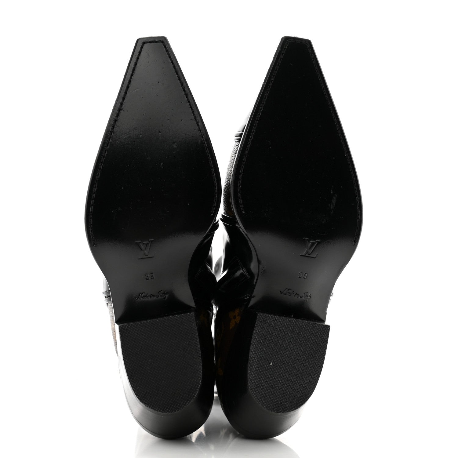 Louis Vuitton Patent Monogram Matador Ankle Boots 39 Black 5 of 14