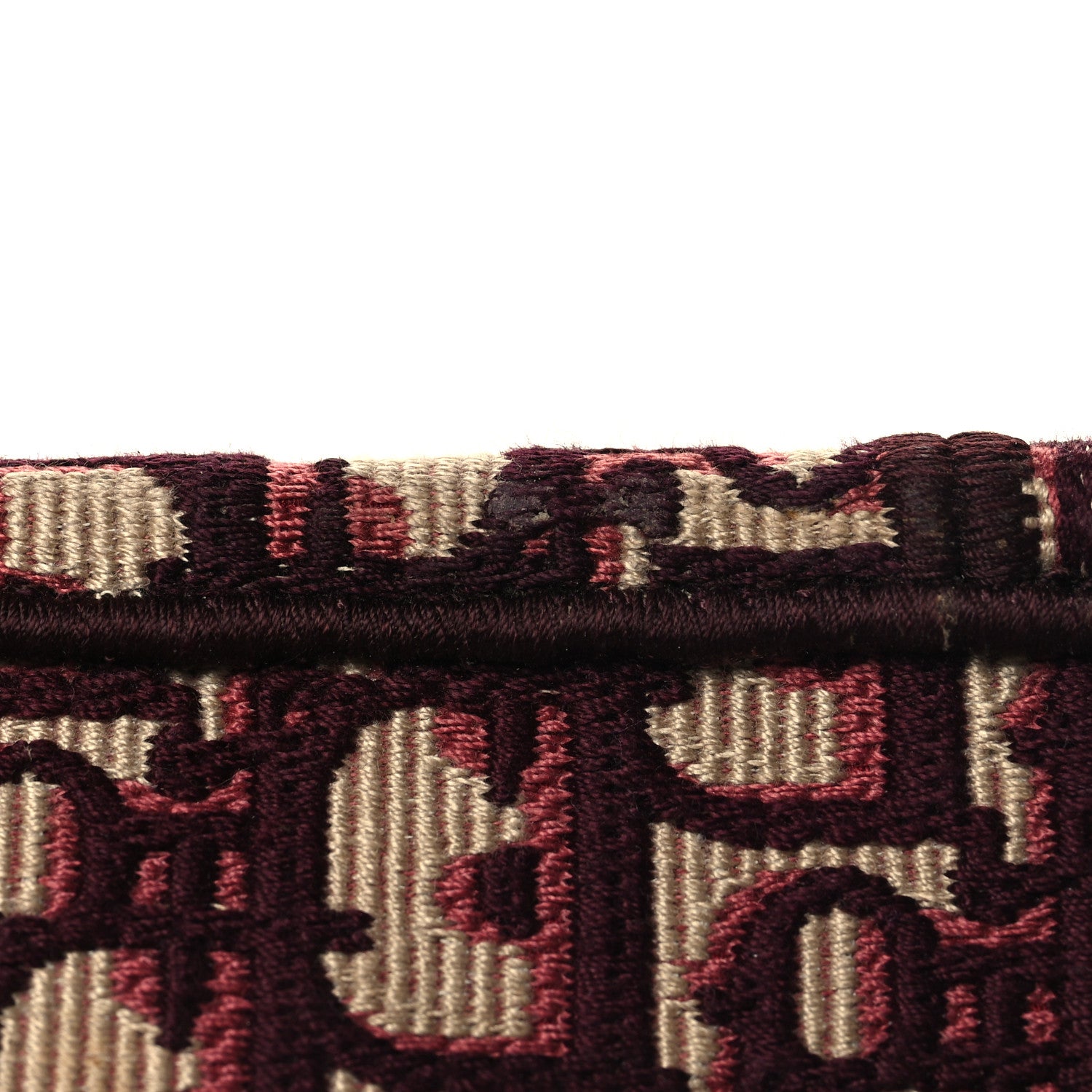 Christian Dior Oblique Mini Book Tote Burgundy Multicolor 13 of 13