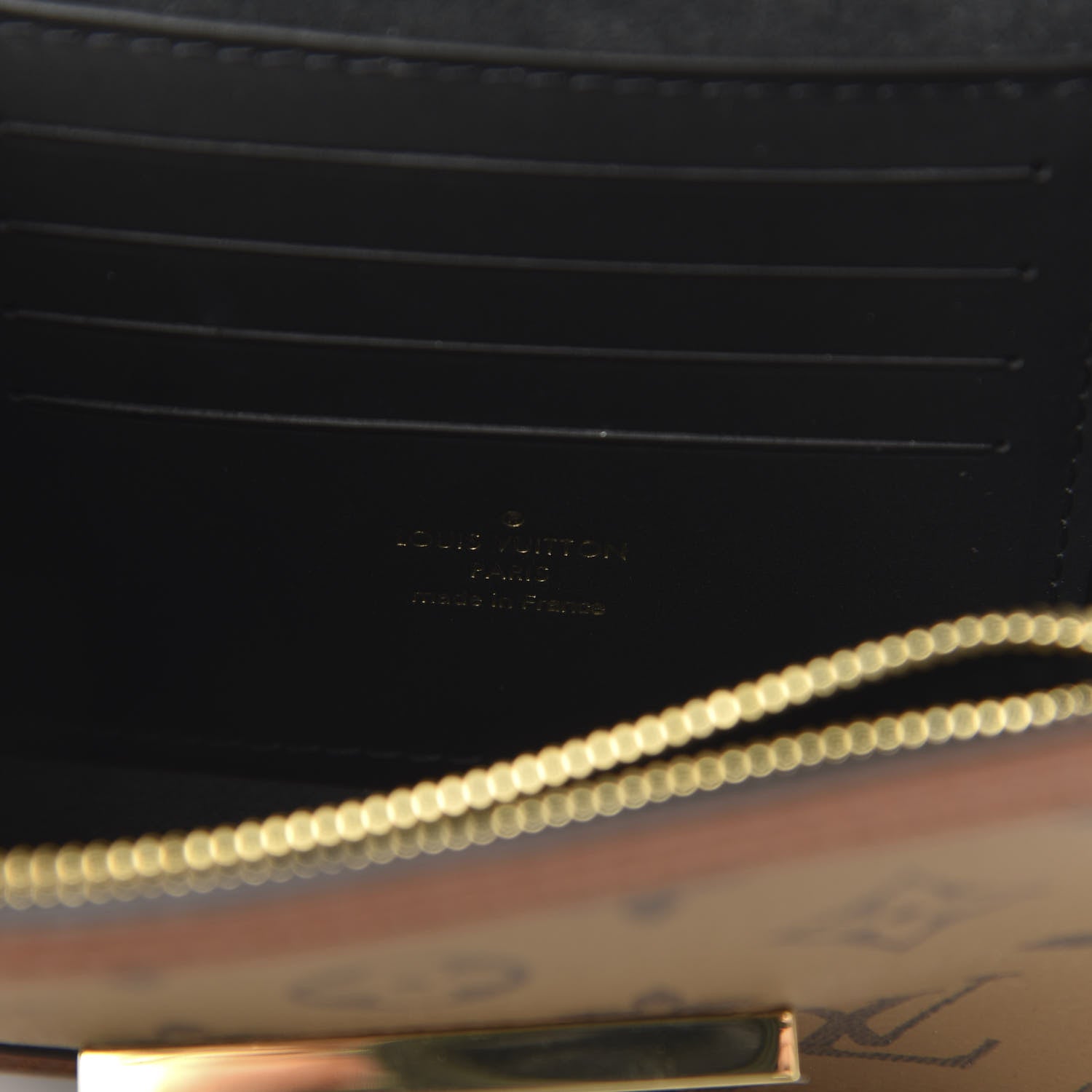 Louis Vuitton Reverse Monogram Dauphine Chain Wallet 8 of 9
