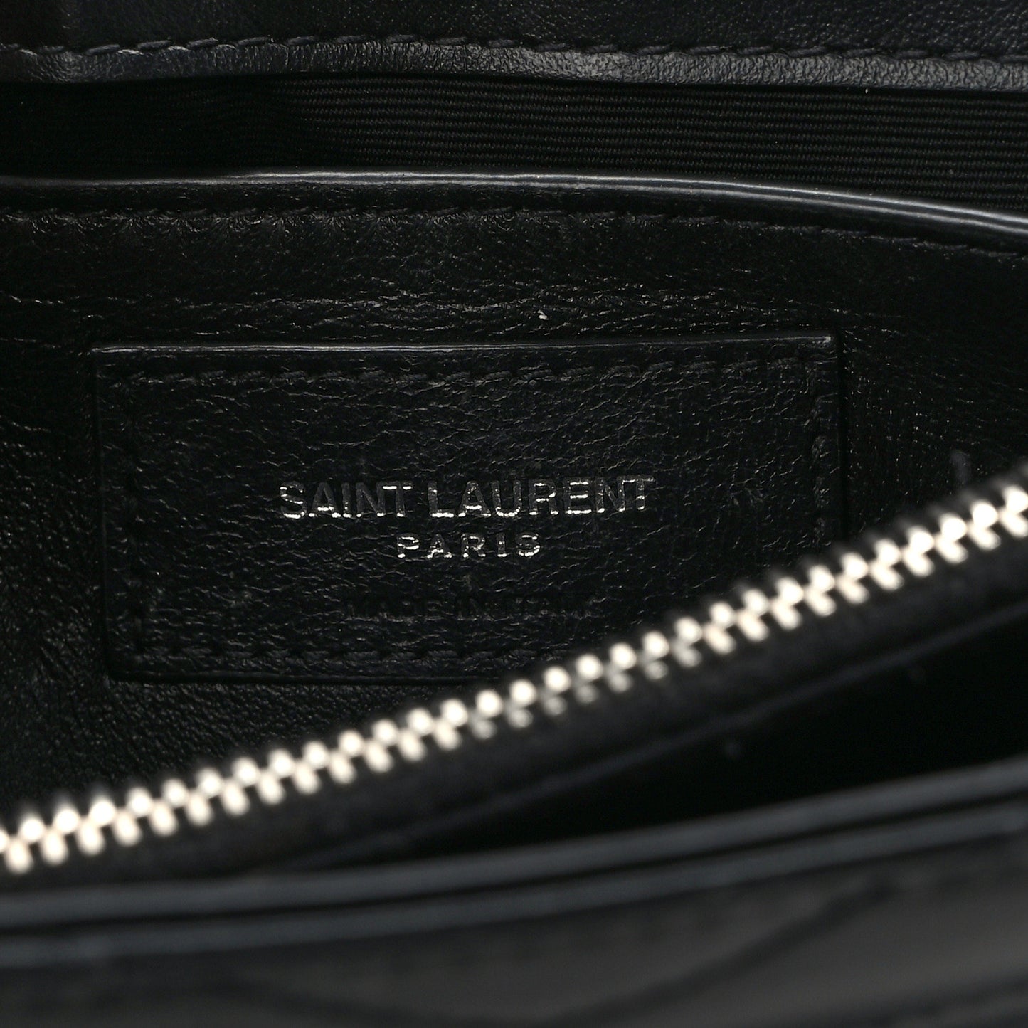 Calfskin Y Quilted Monogram Small Loulou Chain Satchel Black