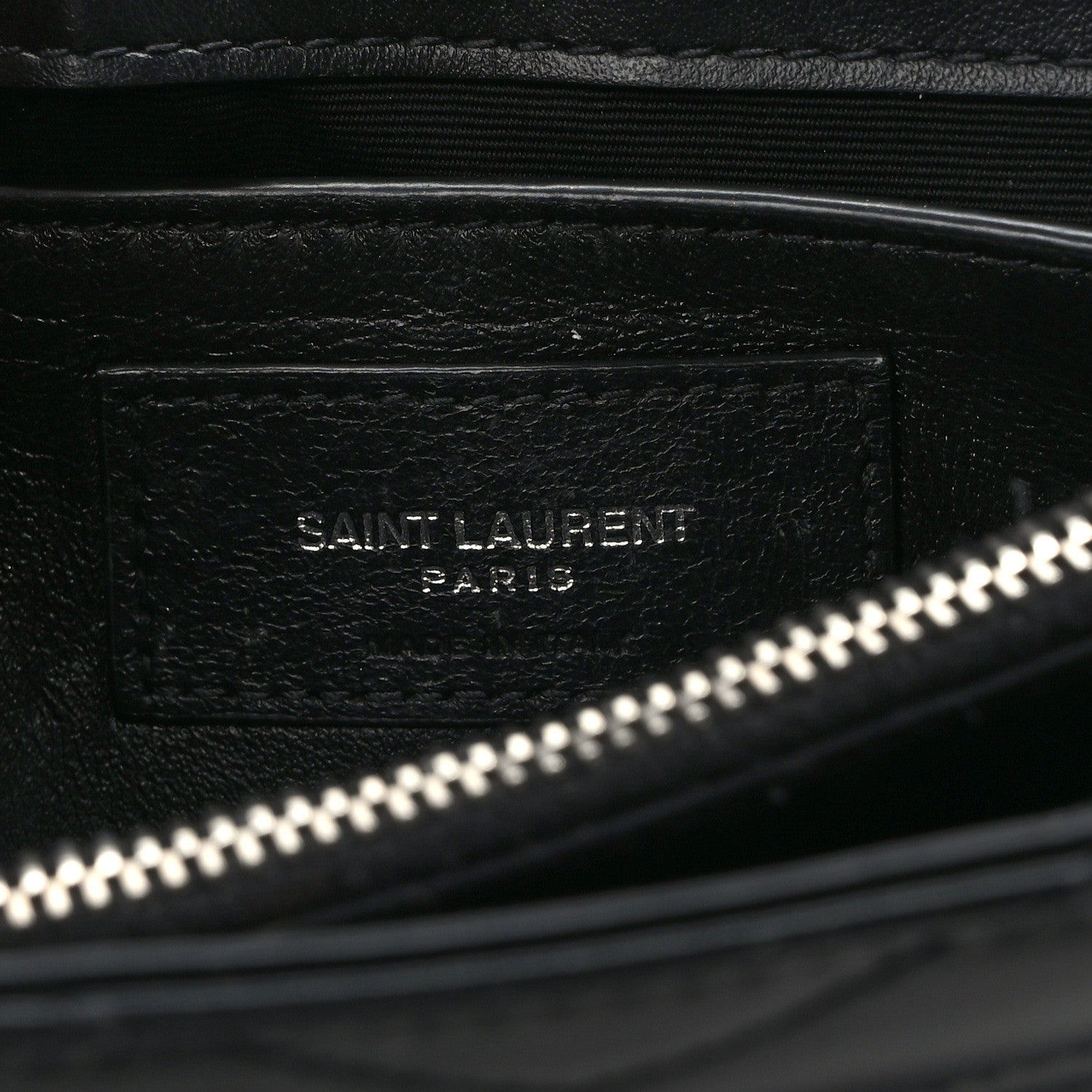 Saint Laurent Calfskin Y Quilted Monogram Small Loulou Chain Satchel Black 6 of 15
