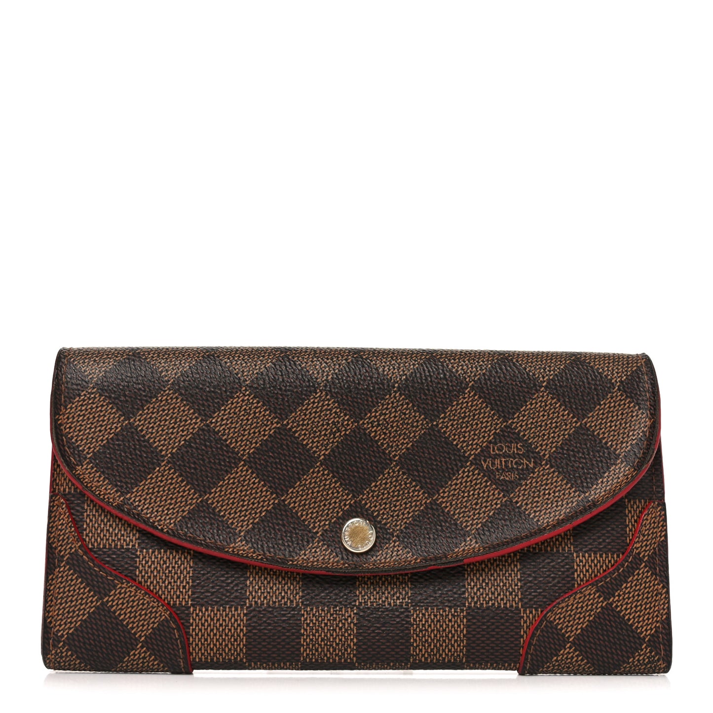 Damier Ebene Caissa Wallet Cherry