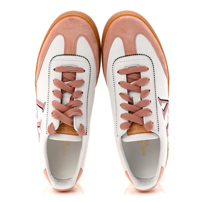 Louis Vuitton Calfskin Frontrow Sneakers 37.5 Rose Clair 2 of 12