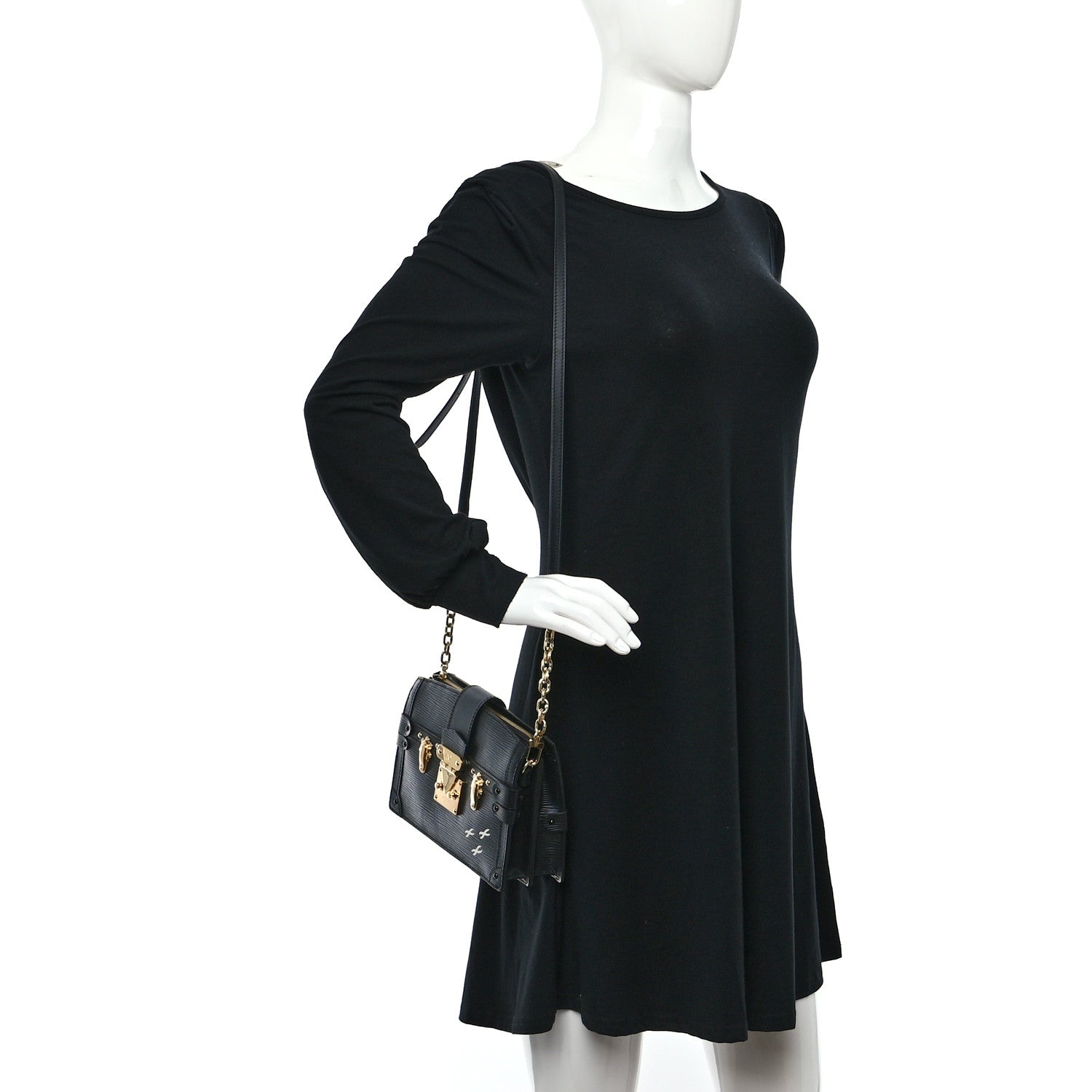 Louis Vuitton Epi Trunk Clutch Black 2 of 8