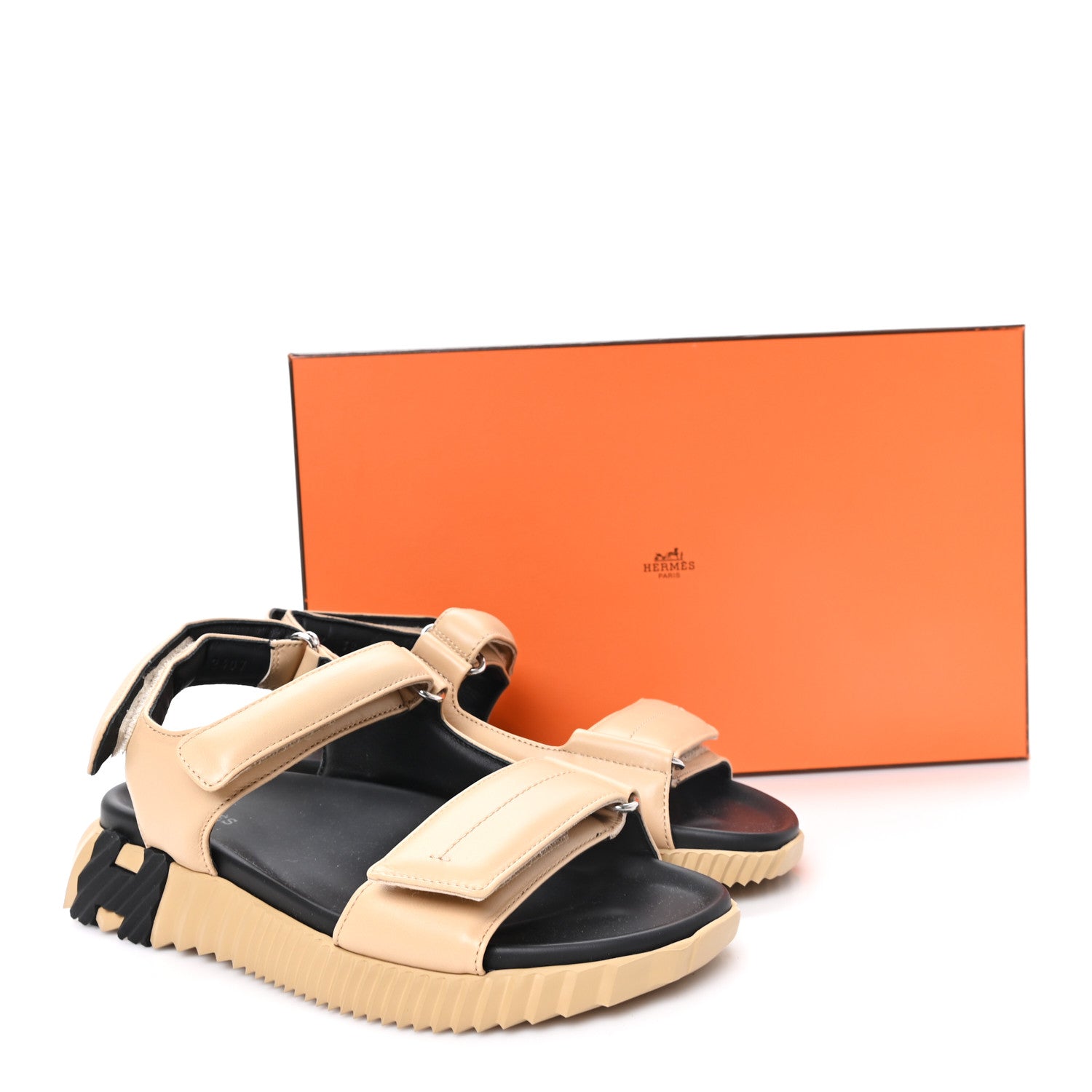 Hermes Lambskin Junior Womens Sandals 38 Beige Albinos 10 of 10
