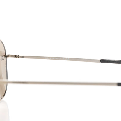 Chanel Aviator CC Sunglasses 4189-T-Q Gold 6 of 8