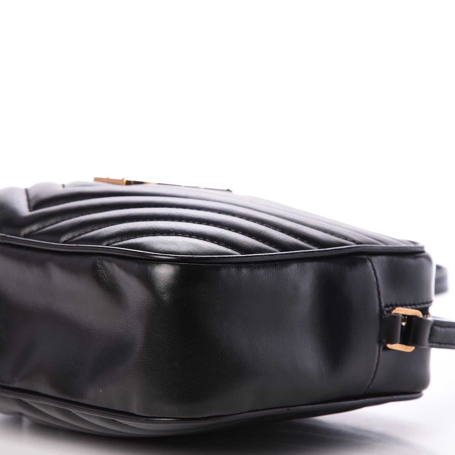 Saint Laurent Calfskin Matelasse Monogram Lou Camera Bag Black 8 of 10