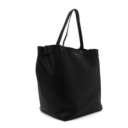 Celine Soft Grained Calfskin Medium Belt Cabas Phantom Black 3 of 10