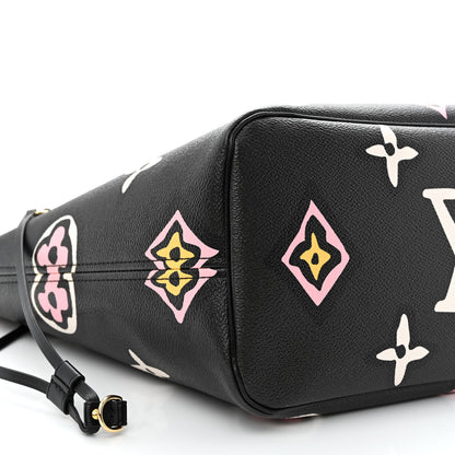 Louis Vuitton Monogram Giant Wild at Heart Neverfull MM Black 8 of 9