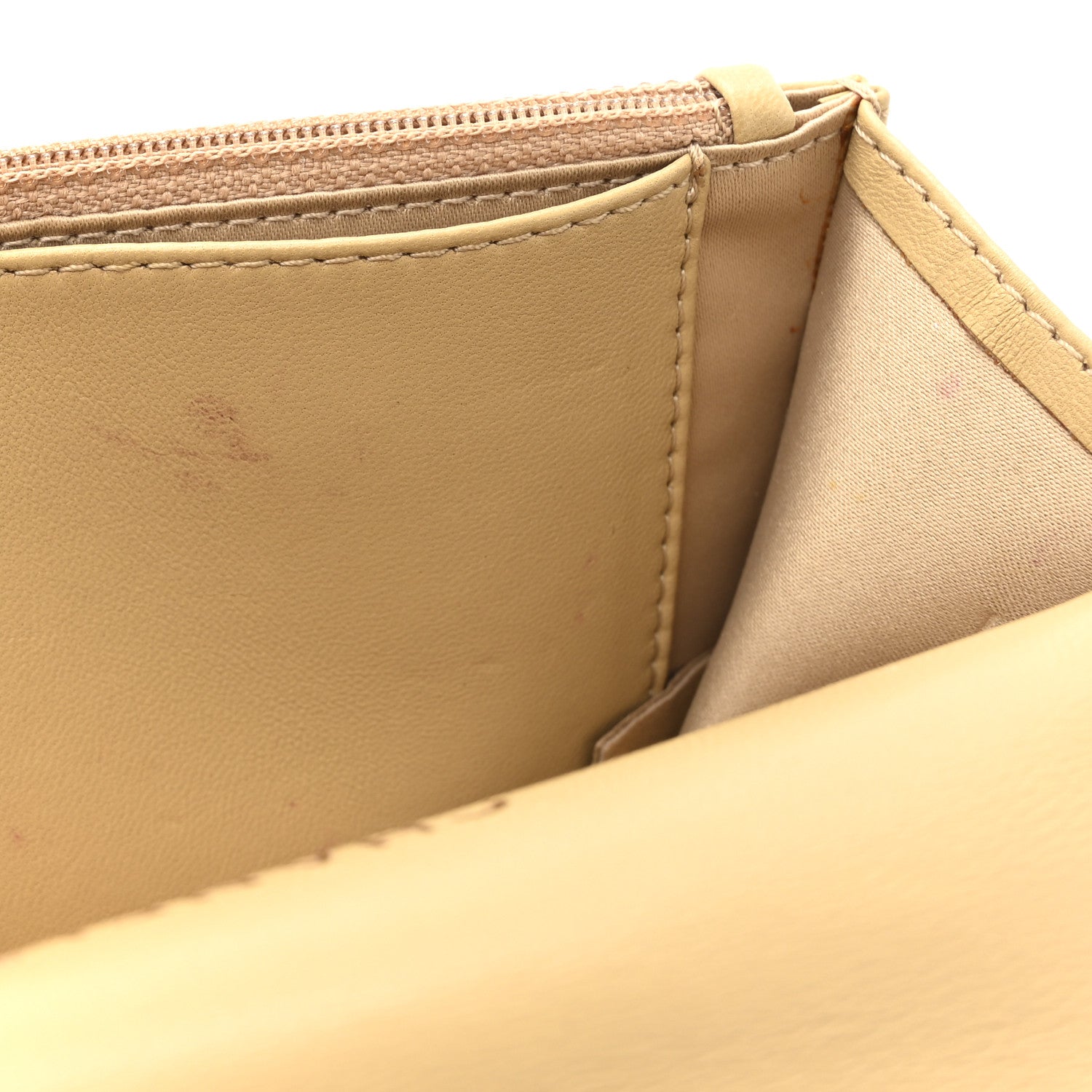 Chanel Lambskin Quilted Golden Class Wallet On Chain WOC Dark Beige 13 of 14