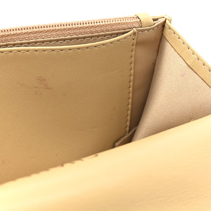 Chanel Lambskin Quilted Golden Class Wallet On Chain WOC Dark Beige 13 of 14