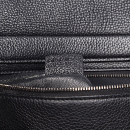 Celine Drummed Calfskin Suede Large Trapeze Black 14 of 14