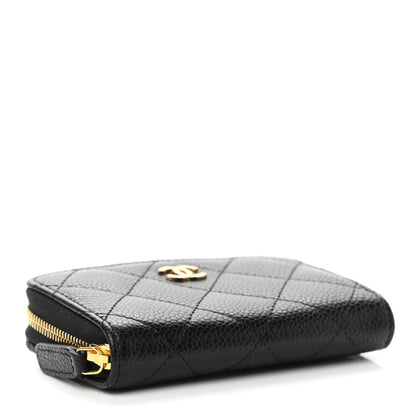 Chanel Caviar Quilted Classic Zipped Coin Purse Black 4 of 8