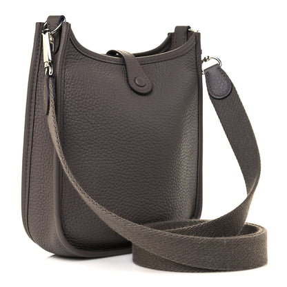 Hermes Taurillon Clemence Evelyne TPM Etain 4 of 10