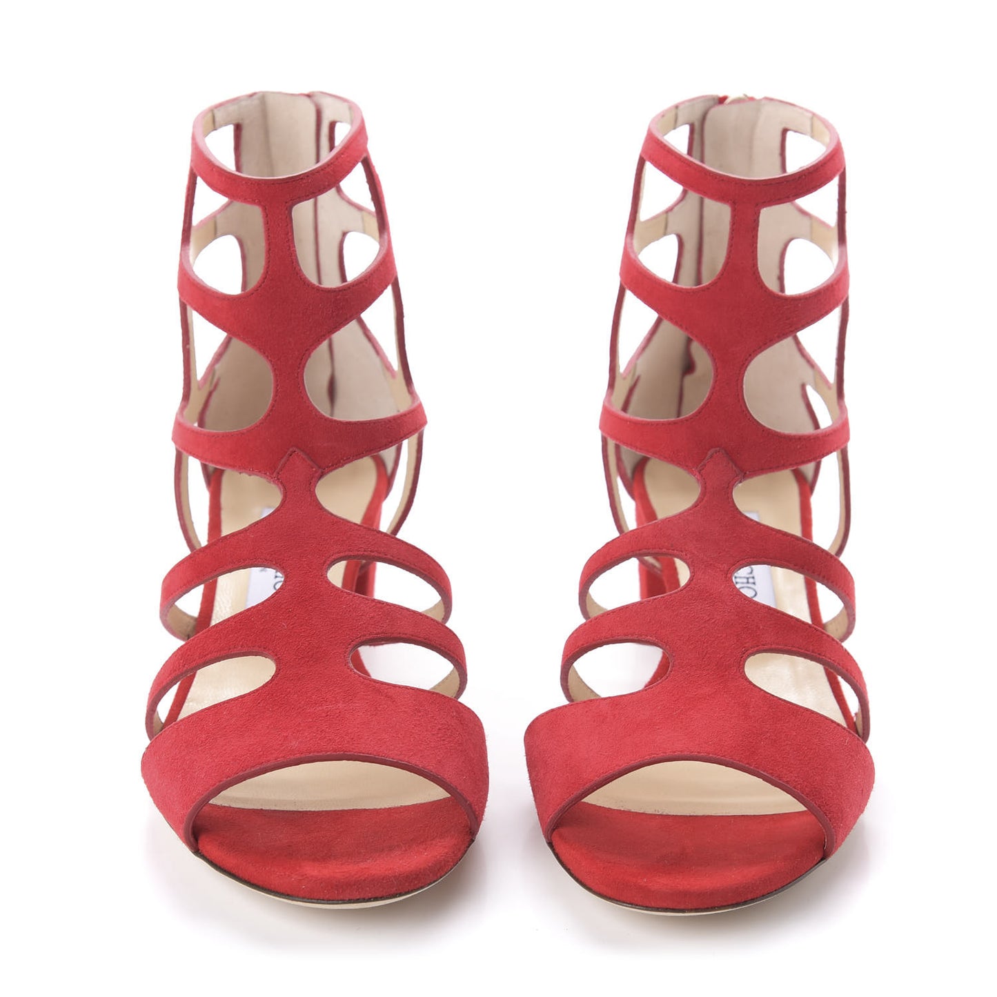 Suede Ren 35 Sandals 38.5 Red