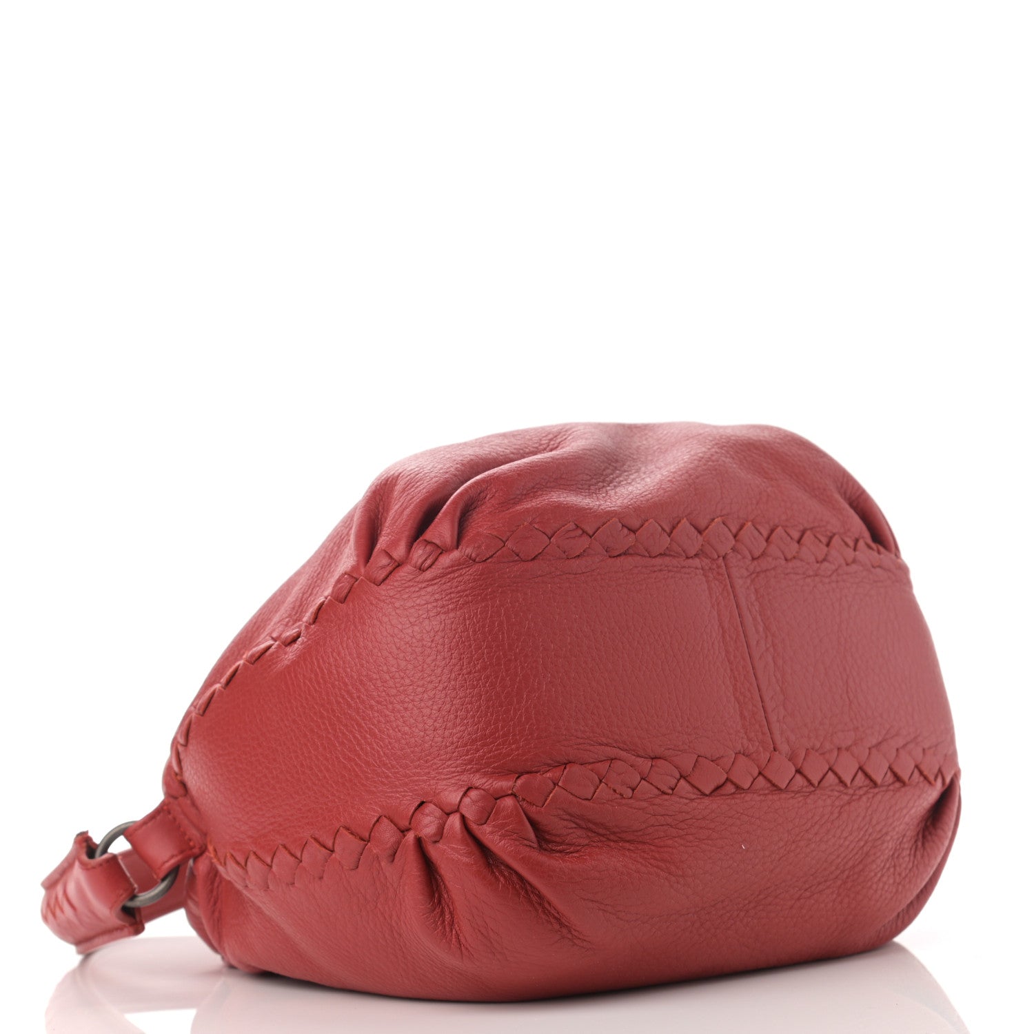 Bottega Veneta Calfskin Drawstring Tote Red 4 of 13