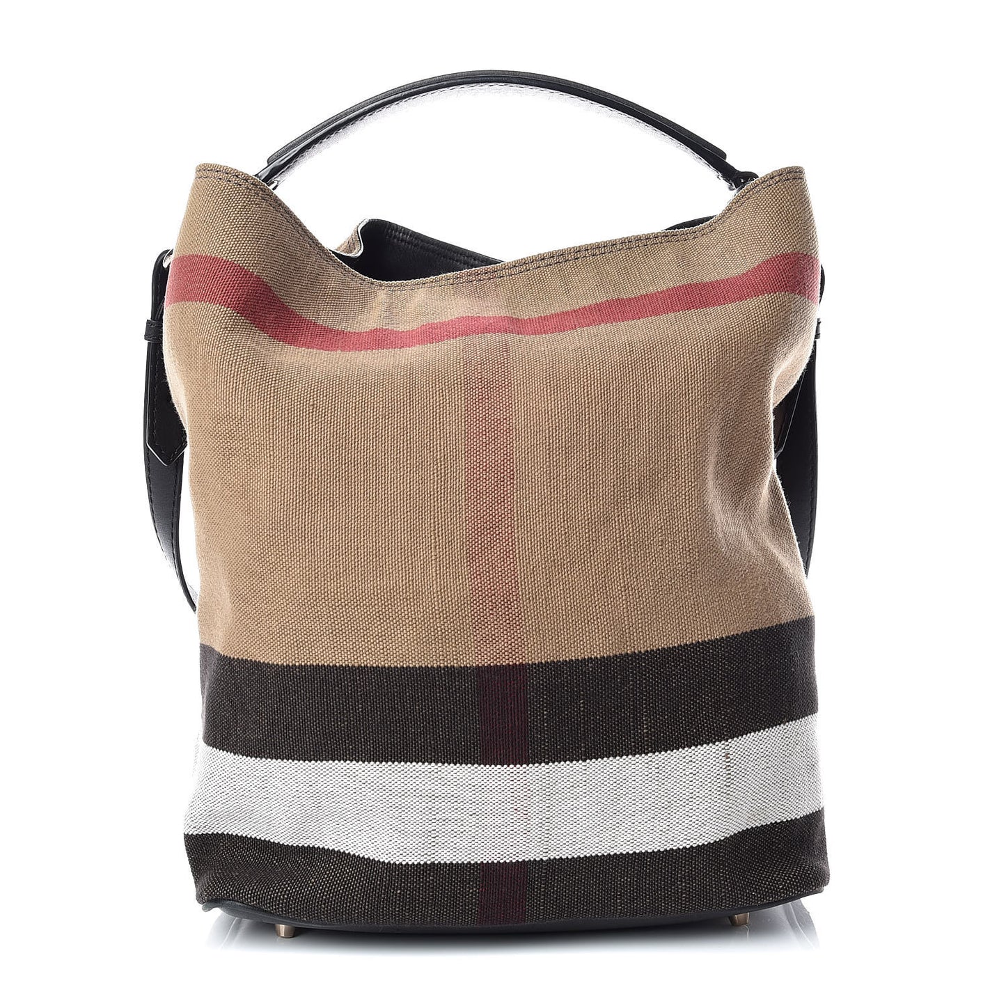 Canvas Mega Check Medium Ashby Hobo Black