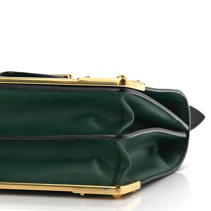 Prada City Calf Saffiano Cahier Bag Biliardo Black 9 of 10