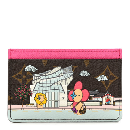 Louis Vuitton Monogram 2022 Christmas Animation Seoul Cardholder Fuchsia 1 of 9