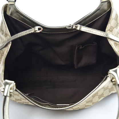Gucci Monogram Large D Gold Hobo Gold 5 of 8