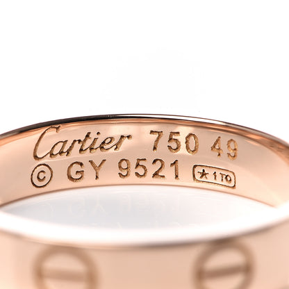 Cartier 18K Pink Gold 3.5mm LOVE Wedding Band Ring 50 5.25 4 of 4