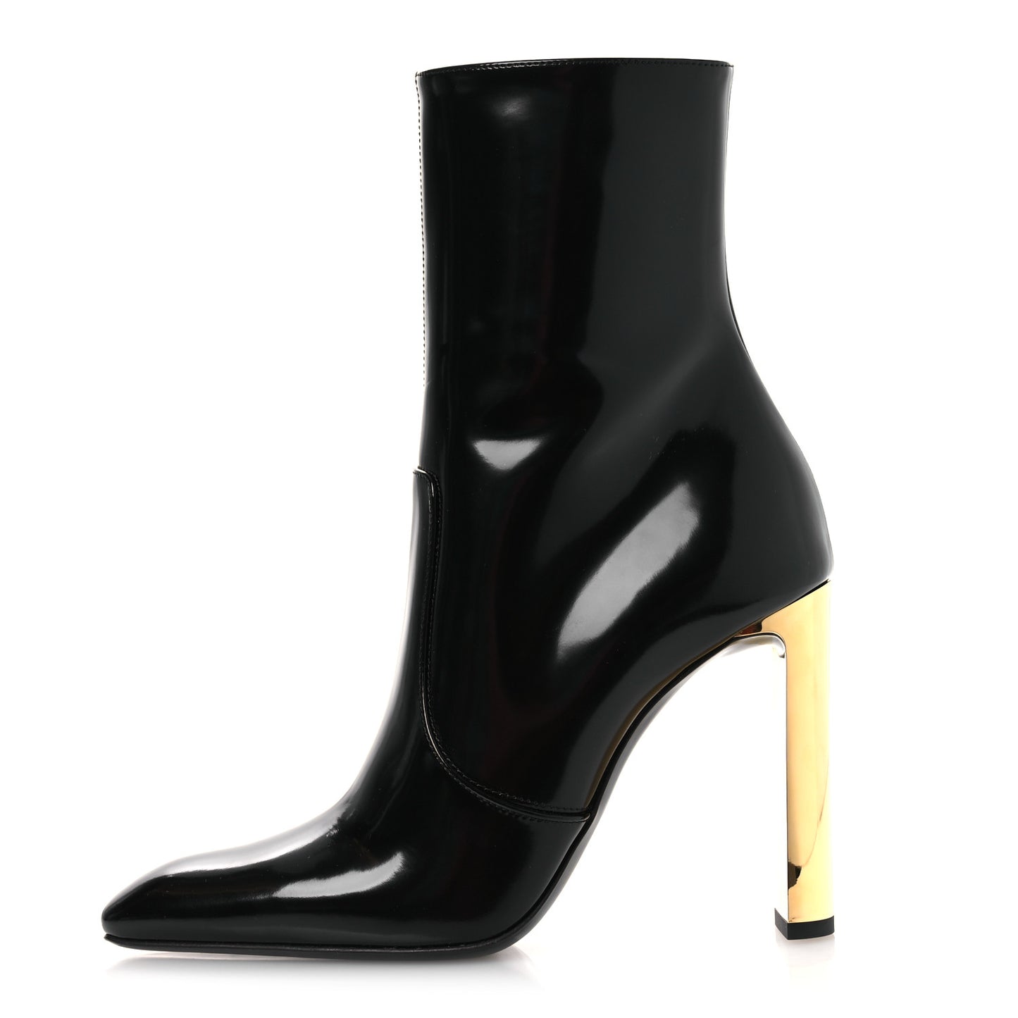 Vitello Marilyn Auteuil 105 Ankle Zip Boots 37.5 Black