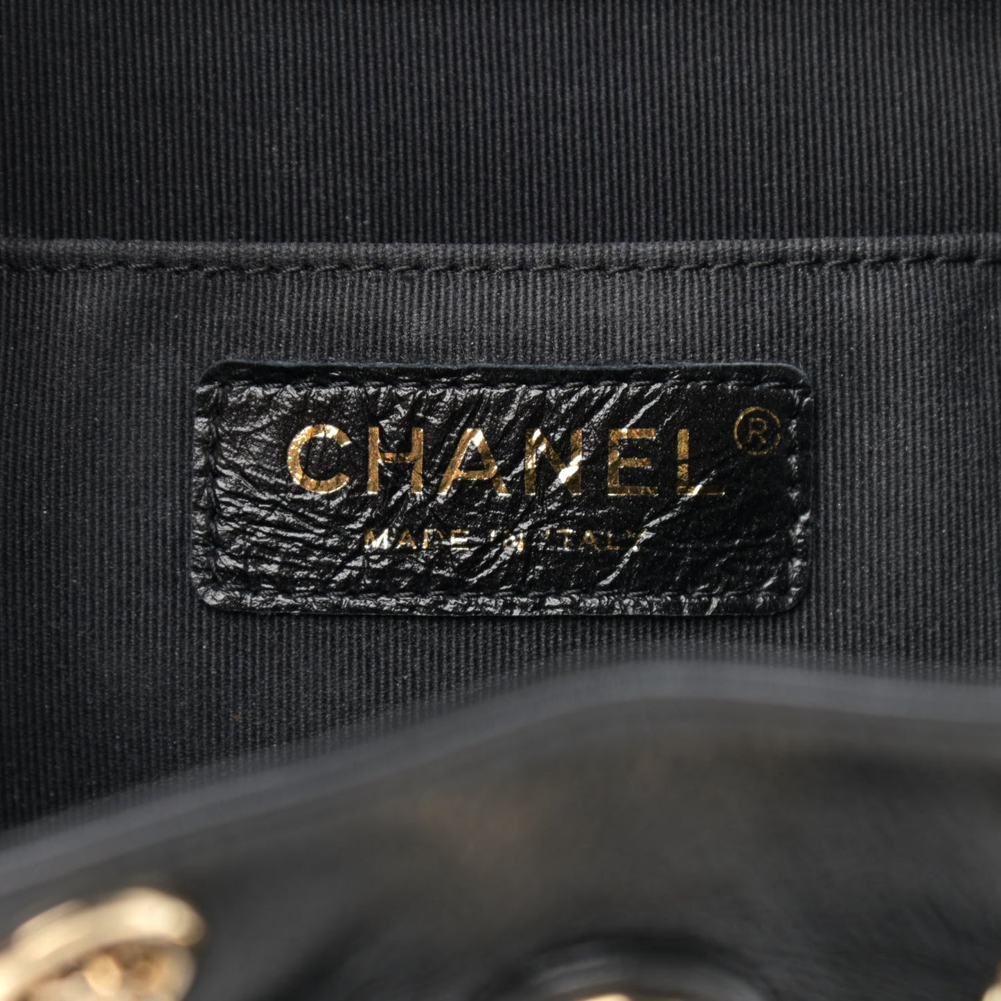 Glazed Aged Calfskin Quilted Small Duma Drawstring Backpack Black