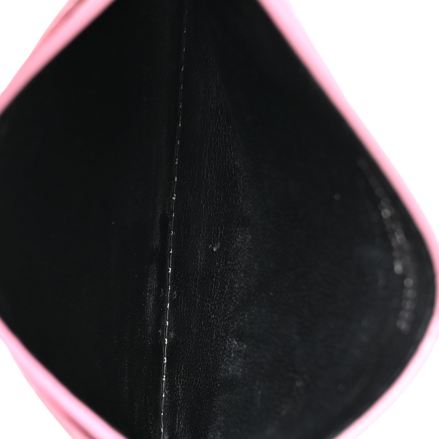 Saint Laurent Metallic Calfskin Monogram Credit Card Case Pink 5 of 9