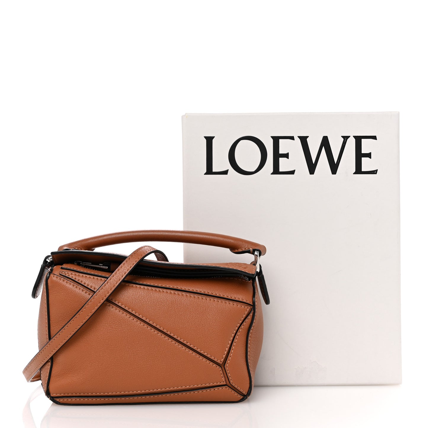 Calfskin Mini Puzzle Bag Tan