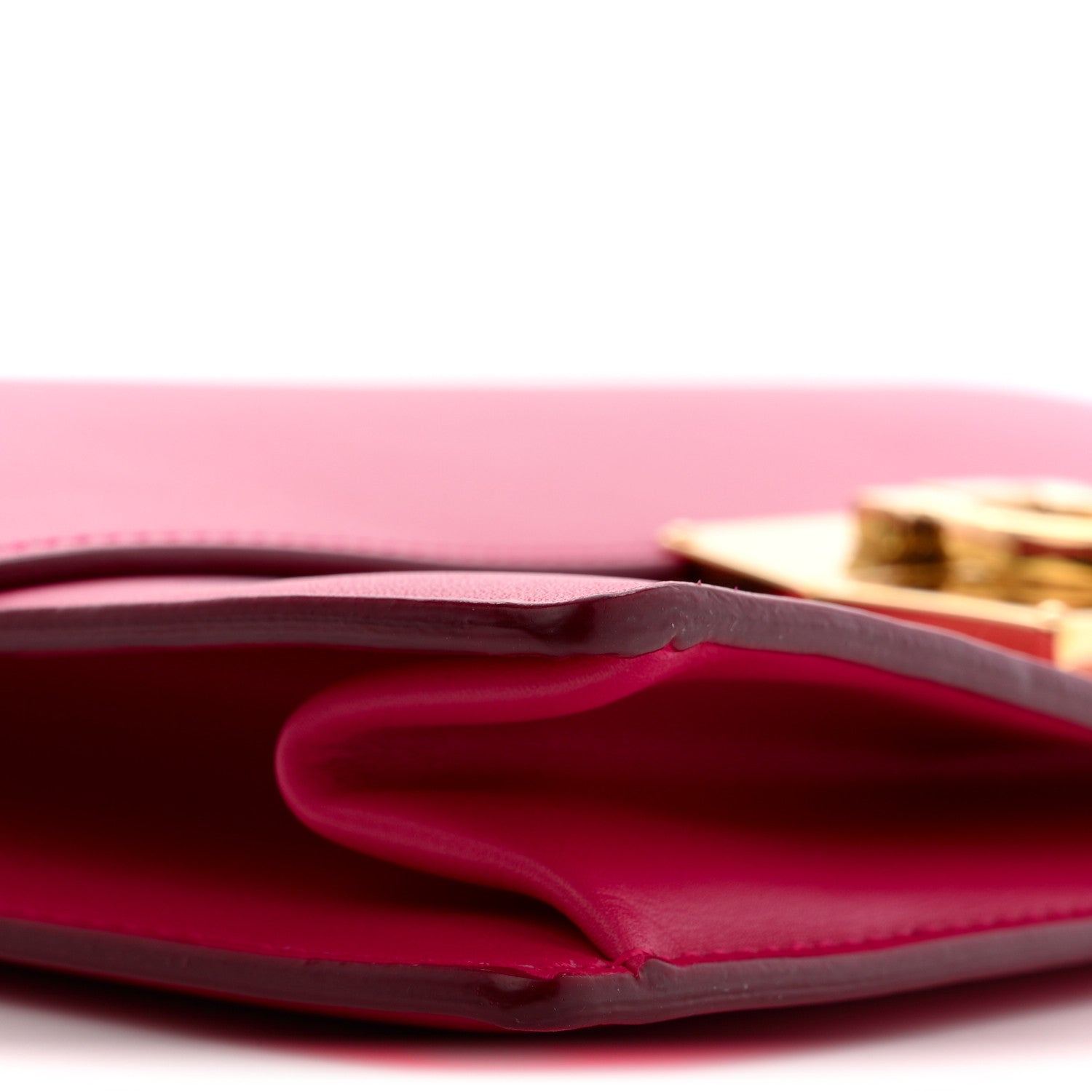 Salvatore Ferragamo Smooth Calfskin Aileen Gancio Lock Shoulder Bag Pink 8 of 13