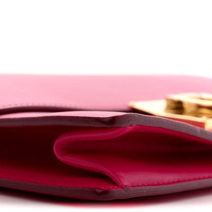 Salvatore Ferragamo Smooth Calfskin Aileen Gancio Lock Shoulder Bag Pink 8 of 13