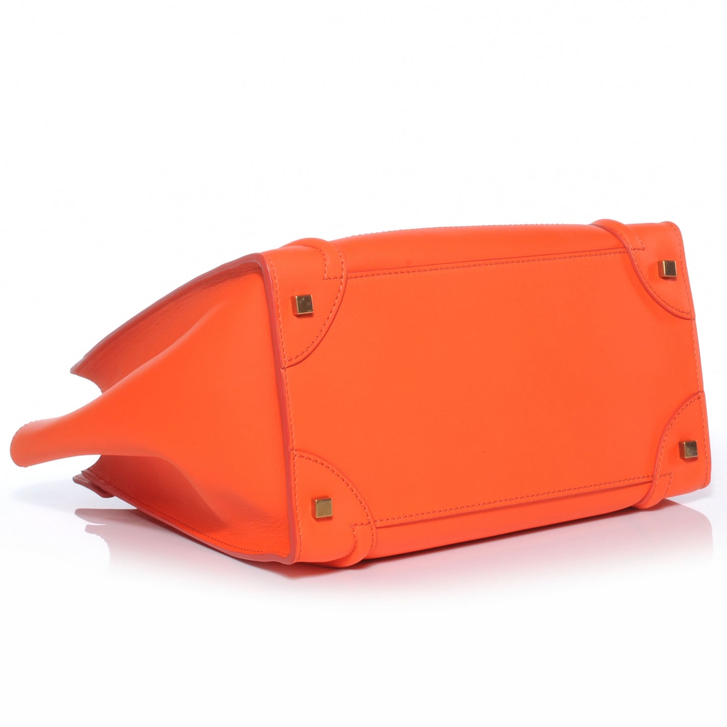 Smooth Calfskin Mini Luggage Bright Orange