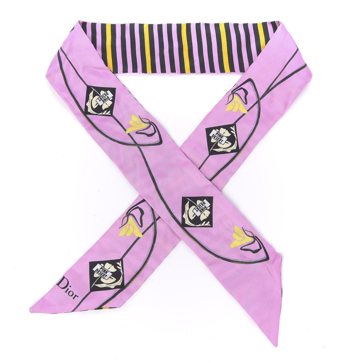 Silk Pink Desert Mitzah Scarf Pink Multicolor
