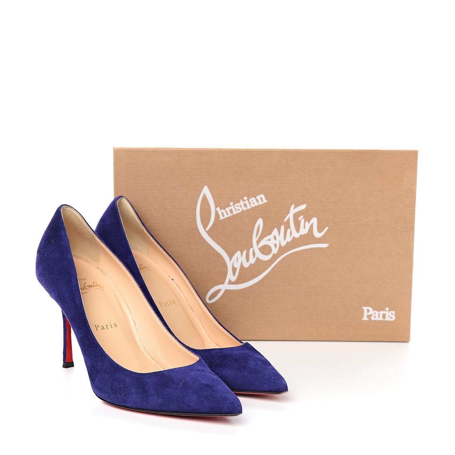 Christian Louboutin Veau Velours Decoltish 85 Pumps 37 Encre 10 of 10