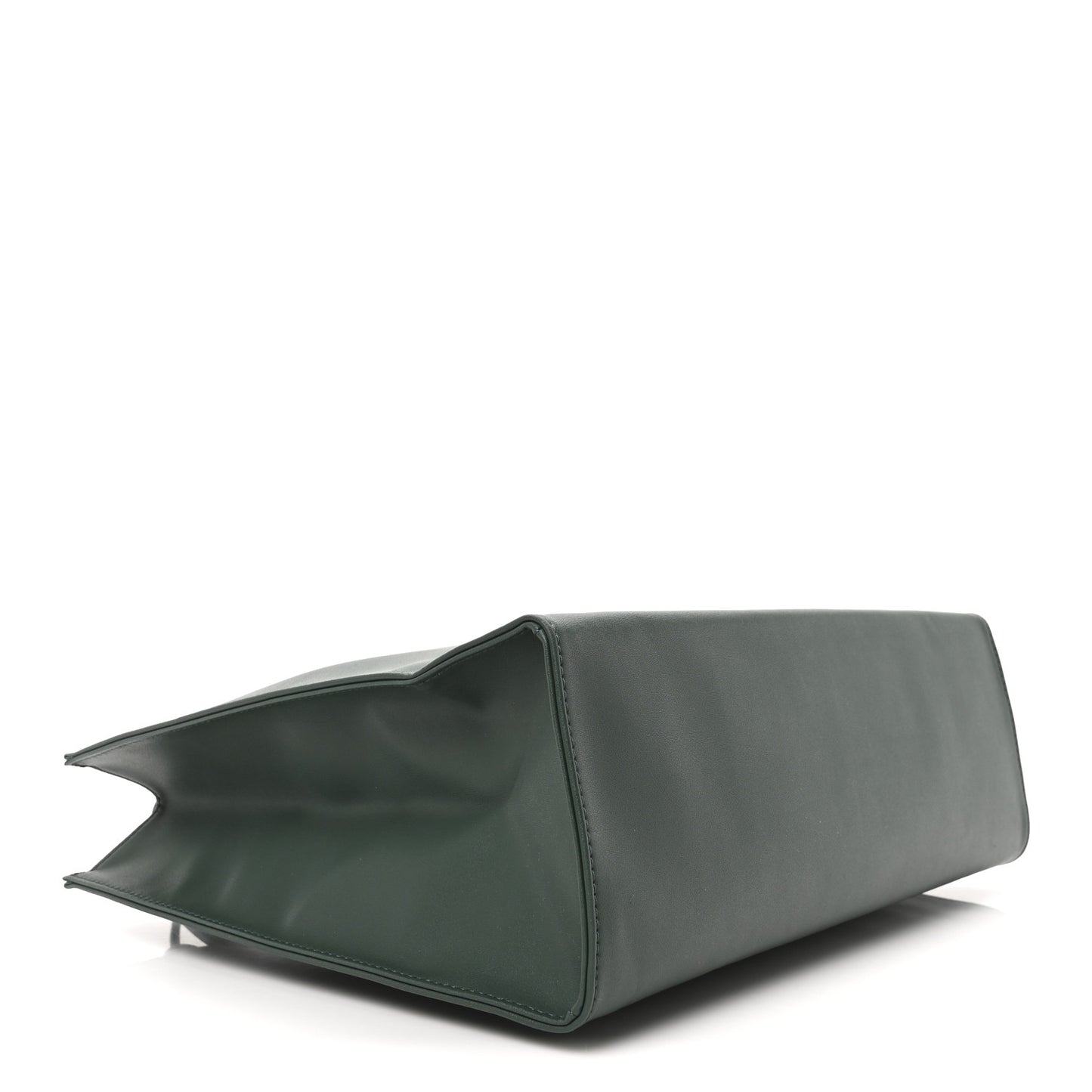Vegan Leather Medium Shopping Bag Dark Olive