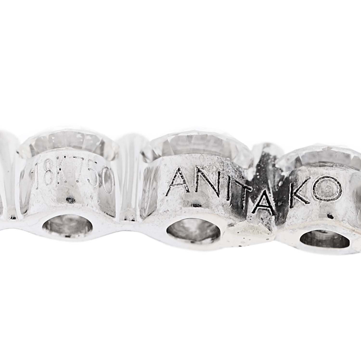 Anita Ko 18K White Gold Diamond Medium Cascade Earrings 4 of 4