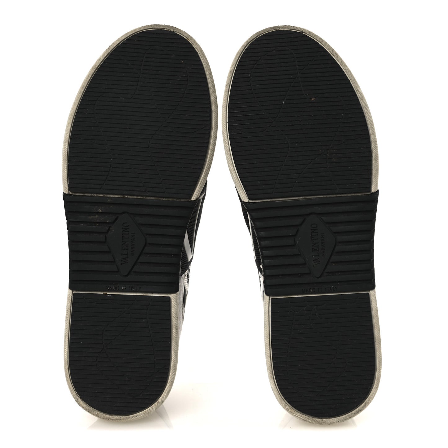 Calfskin Womens VL7N Sneakers 37 Black White
